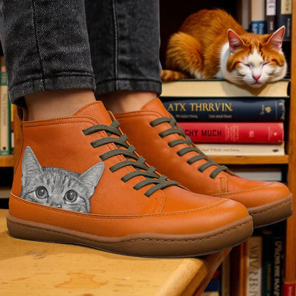 KittyKicks™ | Bottines Orthopédiques en Cuir